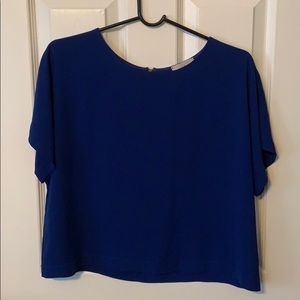 Royal blue blouse